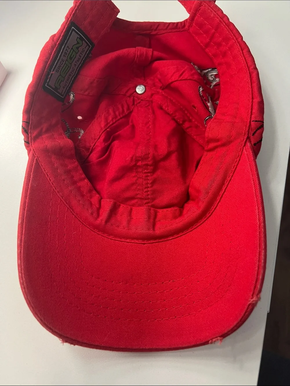Red Vintage Reign Baseball Cap